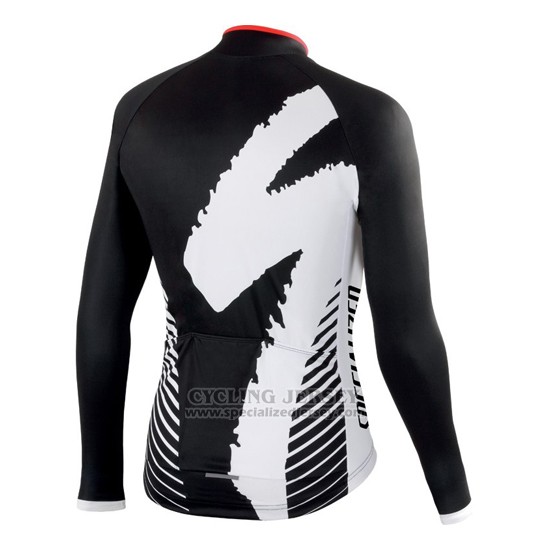 Men's Specialized RBX Comp Cycling Jersey Long Sleeve Bib Tight 2016 White Black